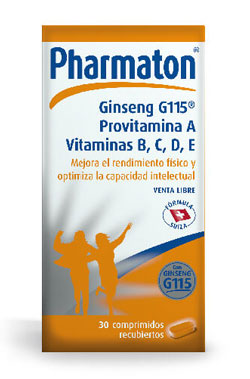 Pharmaton Ginseng G115 Provitamina A Vitaminas B, C, D, E